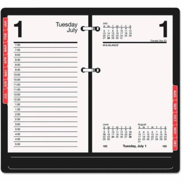 AtAGlance ATAGLANCE Desk Calendar Refill with Tabs, 6 x 3.5, White